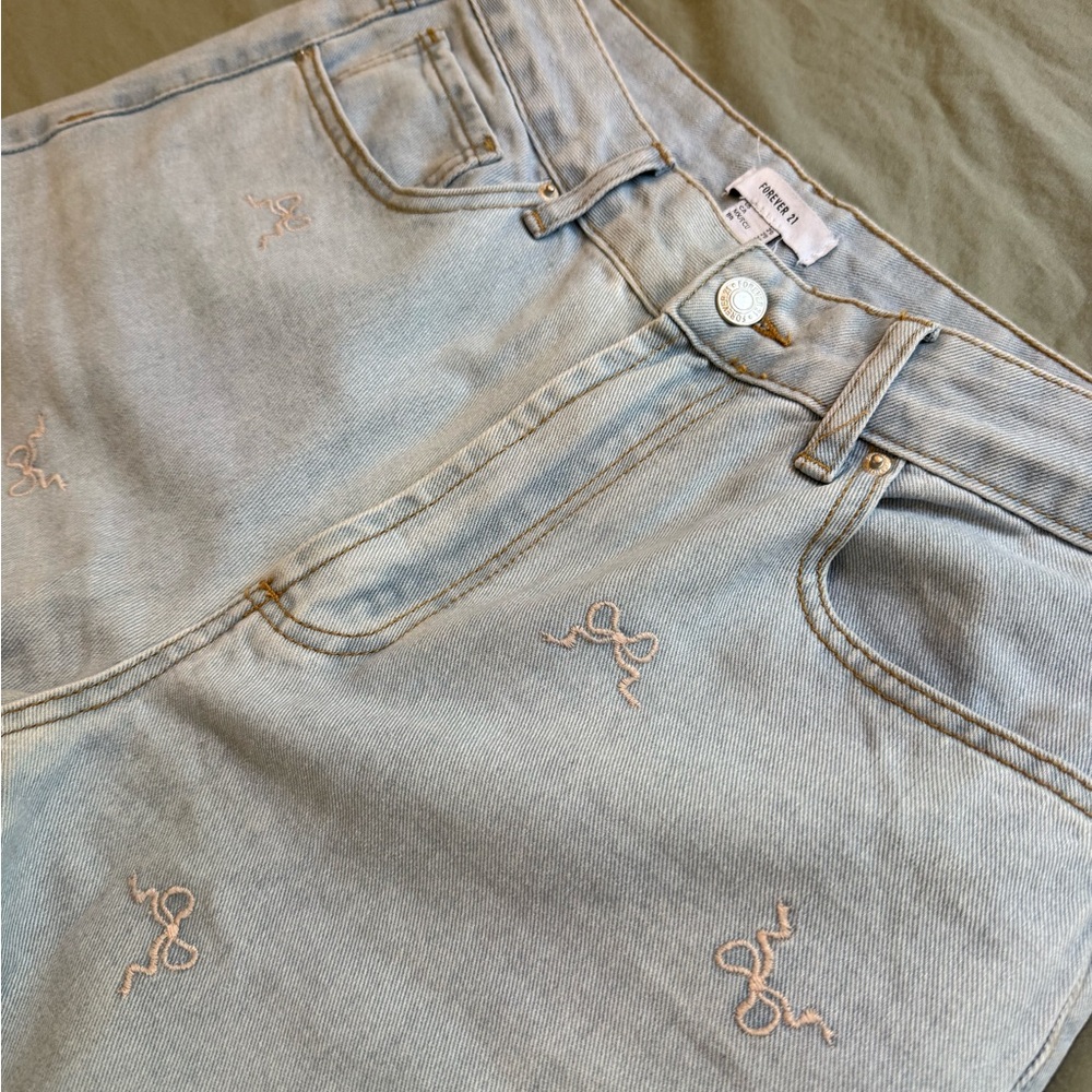 Forever 21 Light Blue Denim Pants
